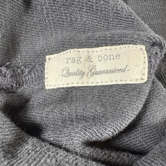 RAG & BONE Slub Tank Top Womens Small Faded Black Handmade In Peru 100% Cotton - Picture 12 of 15